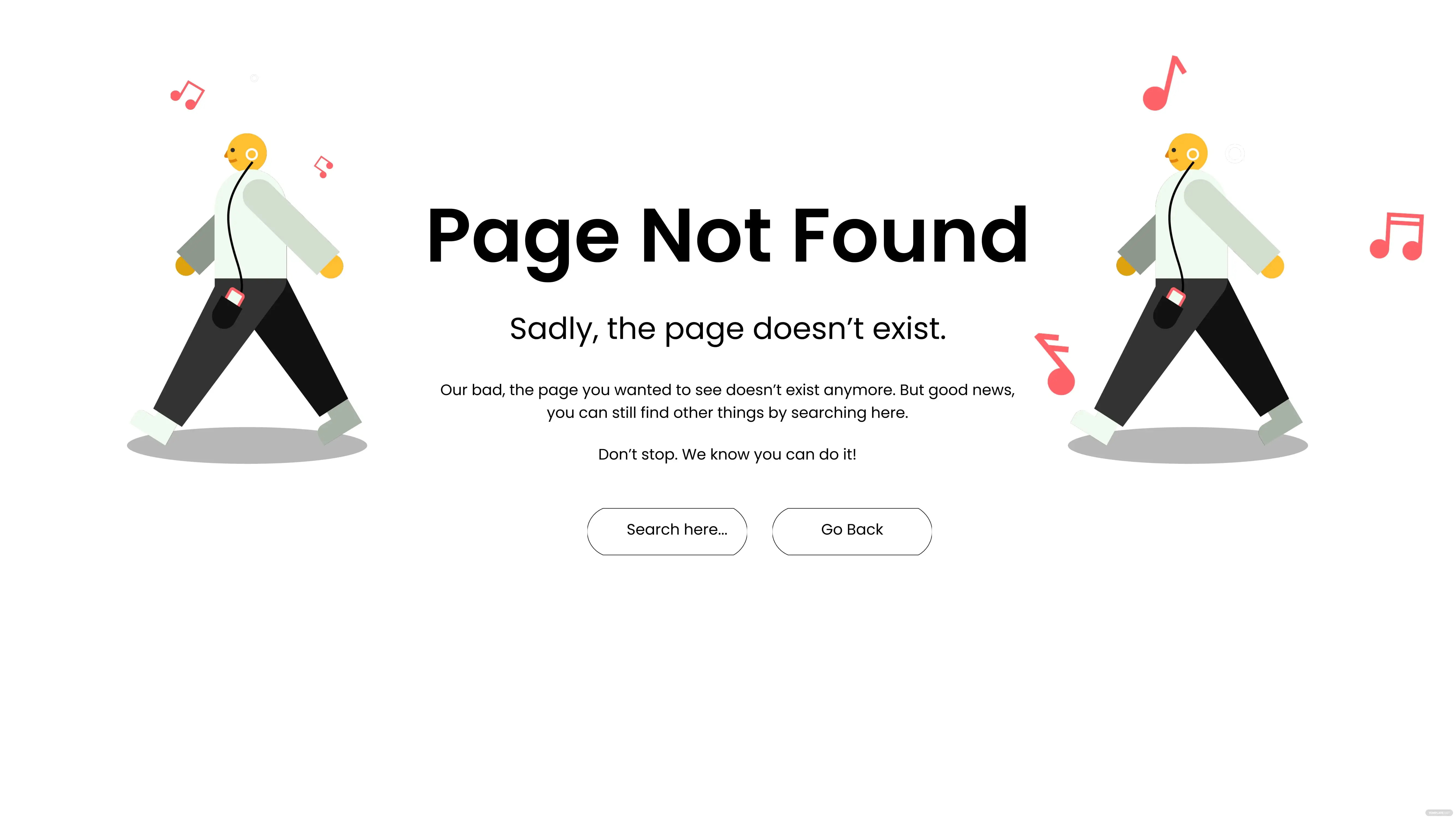 website 404 error page