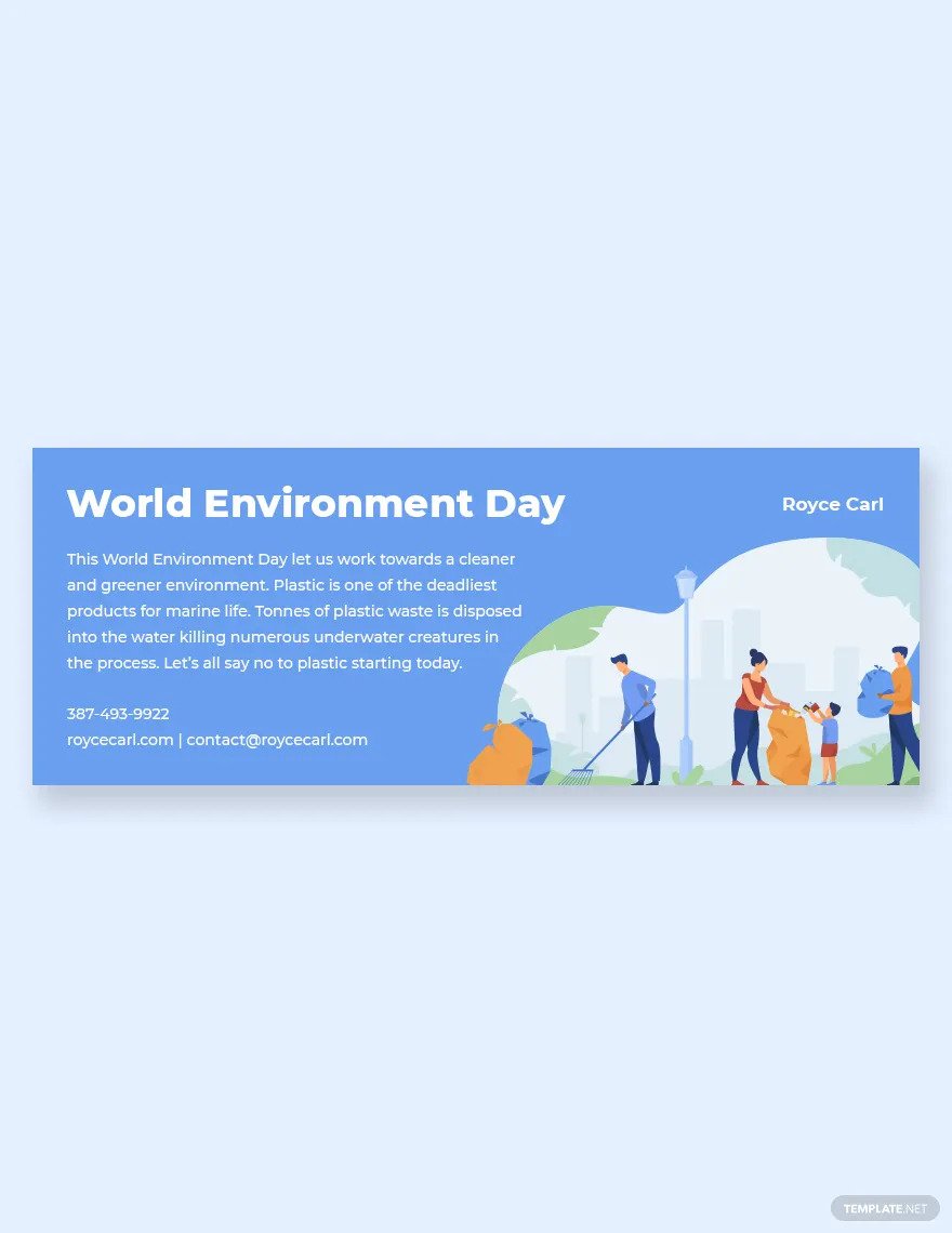 world environment day facebook banner