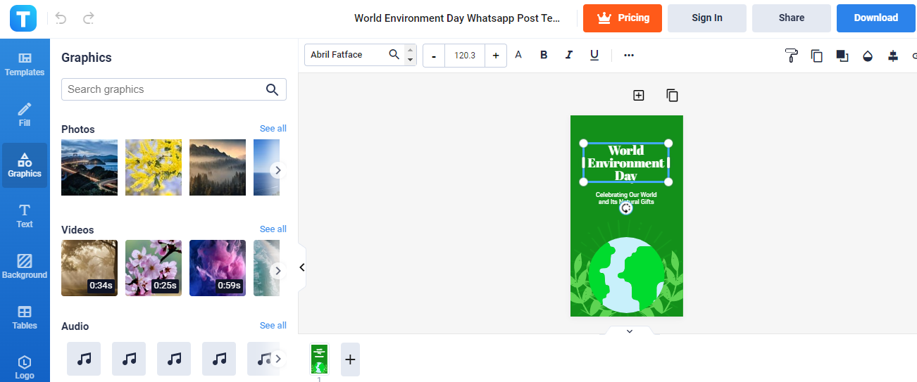 world environment day whatsapp post