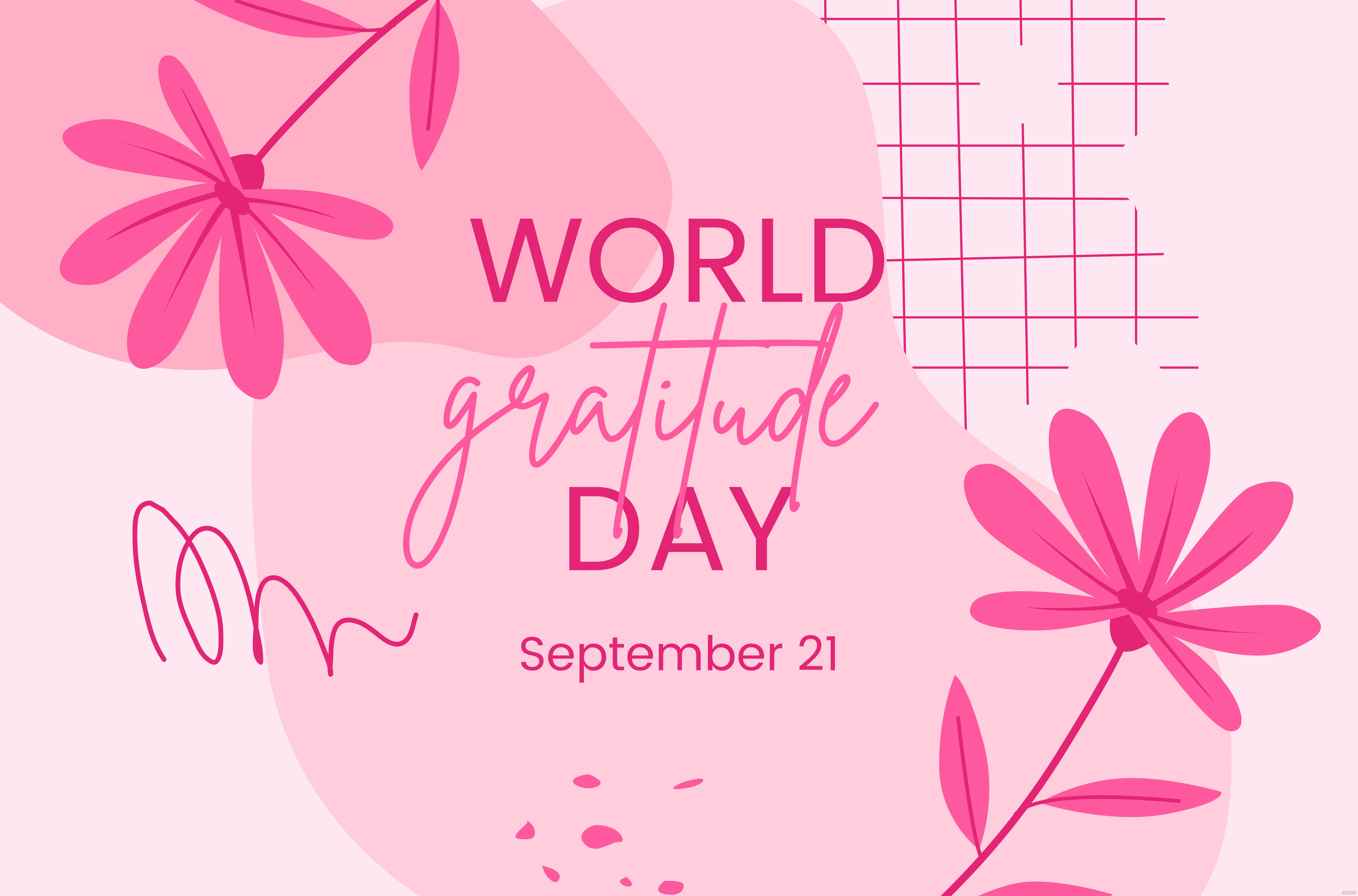 world gratitude day banner