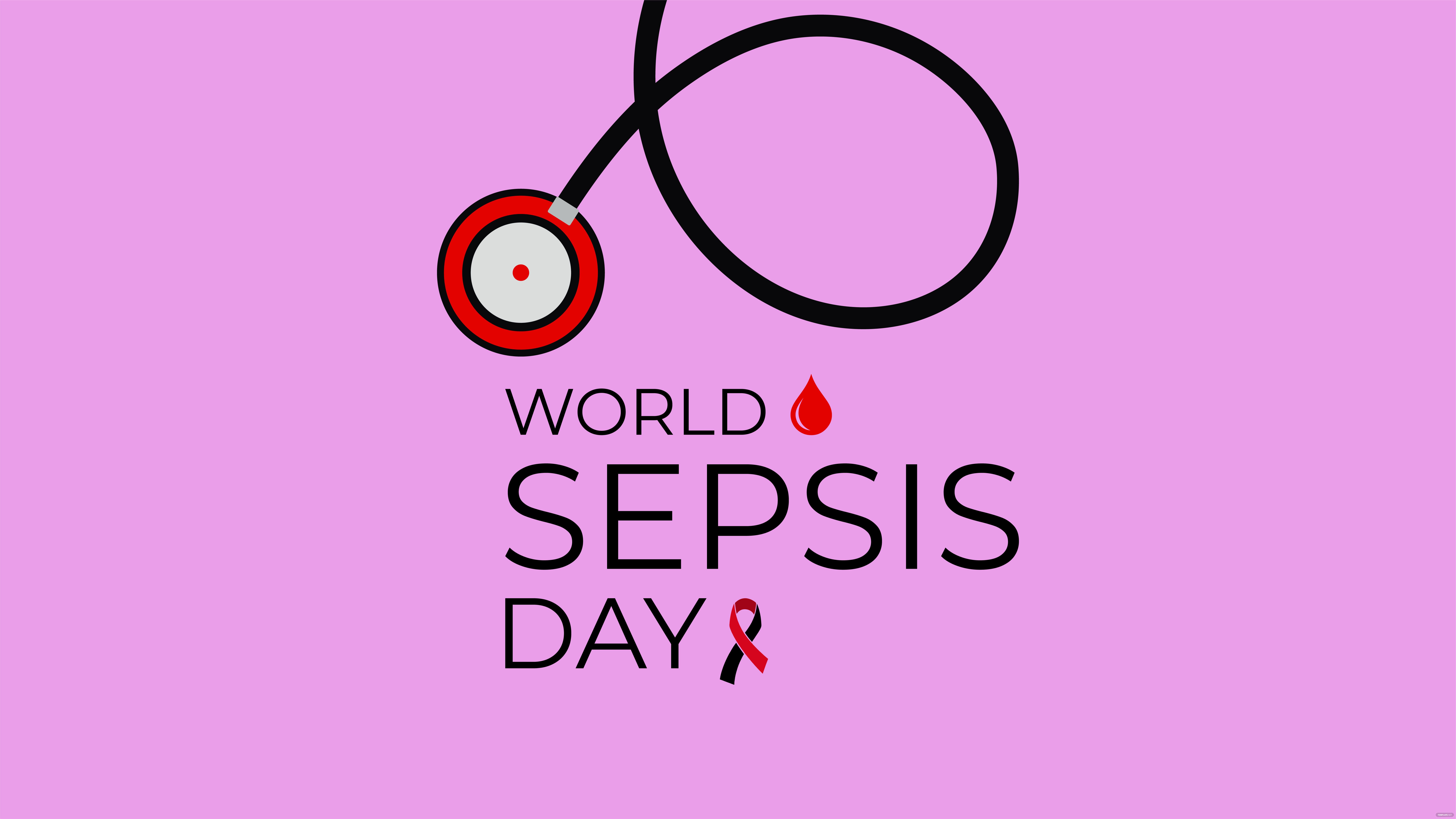 world sepsis day vector background