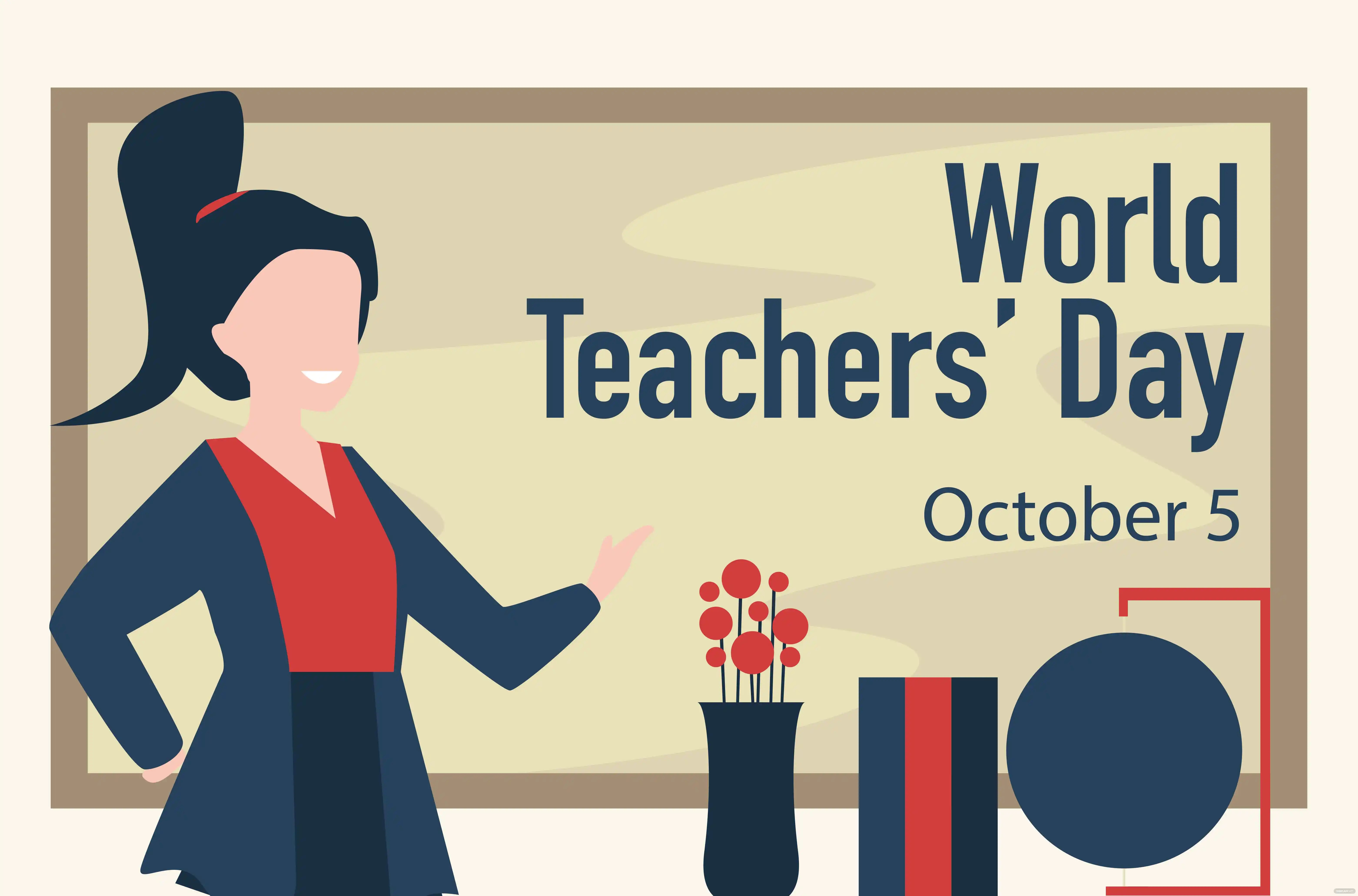 world teachers day banner