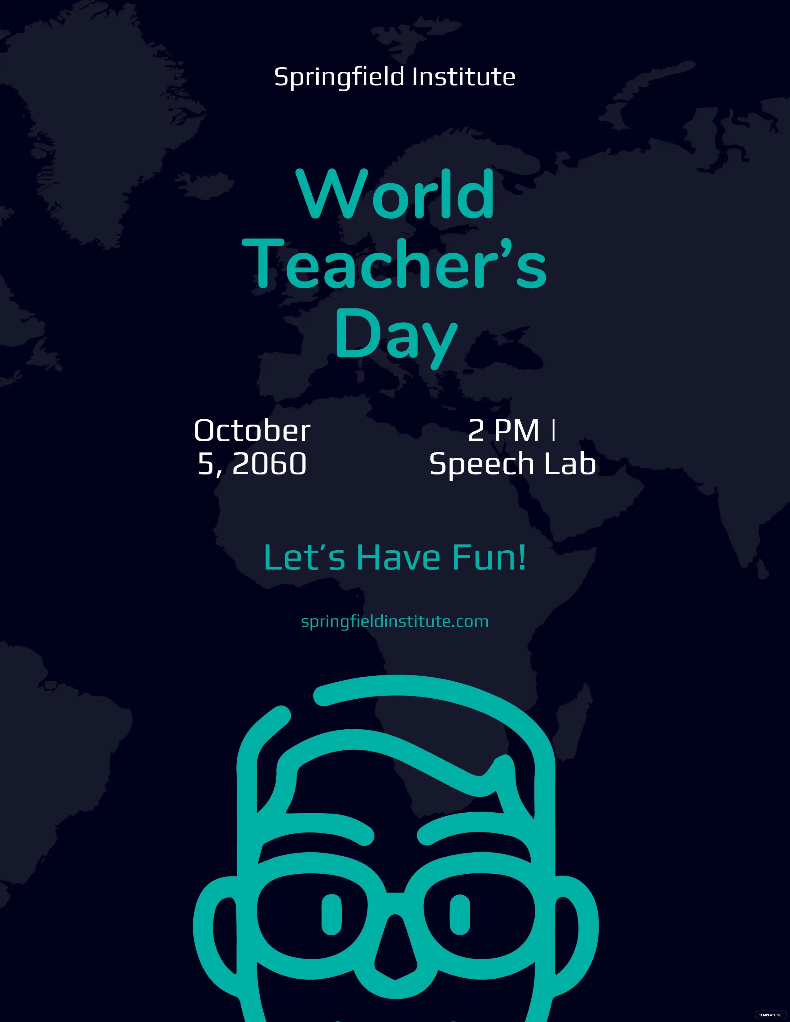 world teachers day flyer