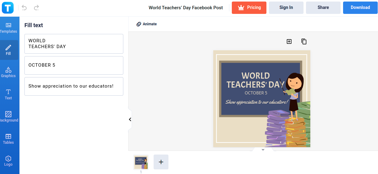 world teachers’ day facebook post