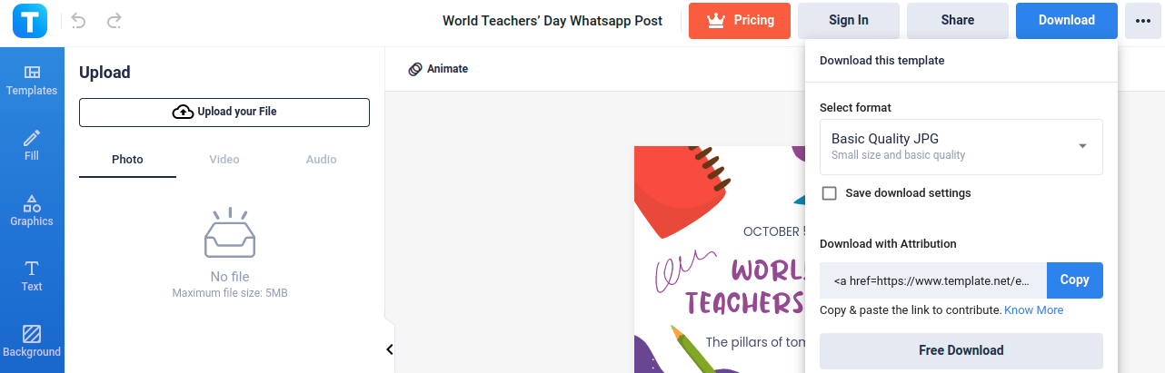 world teachers’ day whatsapp post