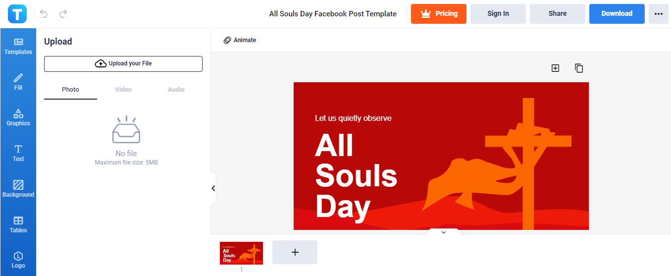 all souls day facebook post template template net