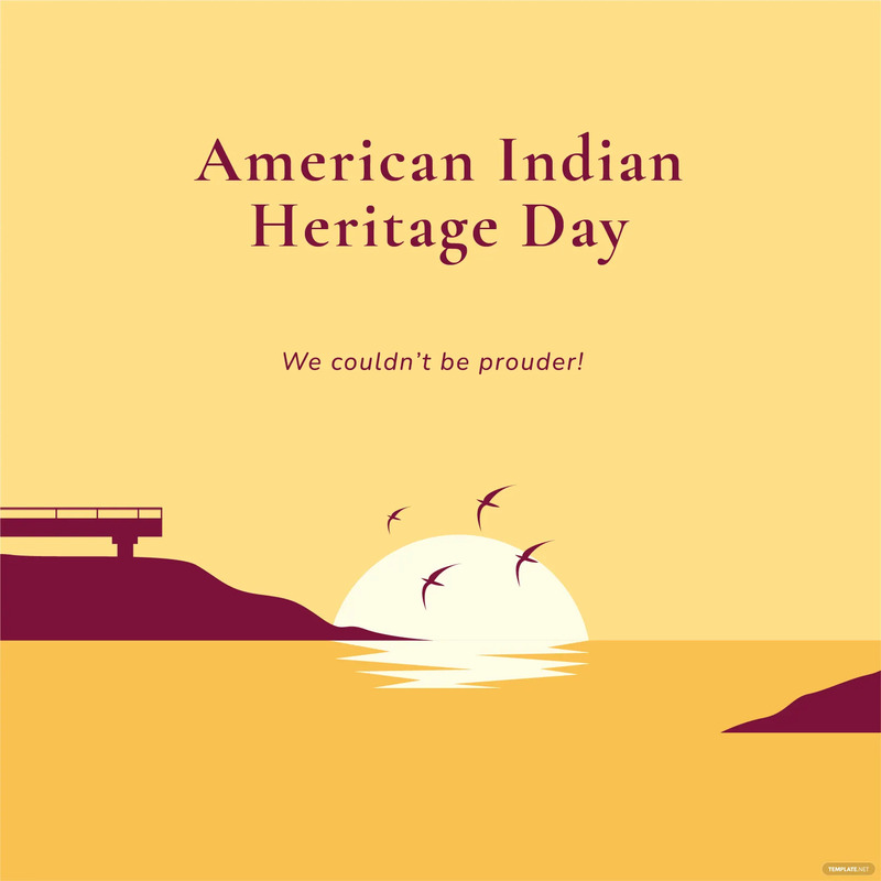 american indian heritage day poster vector ideas and examples