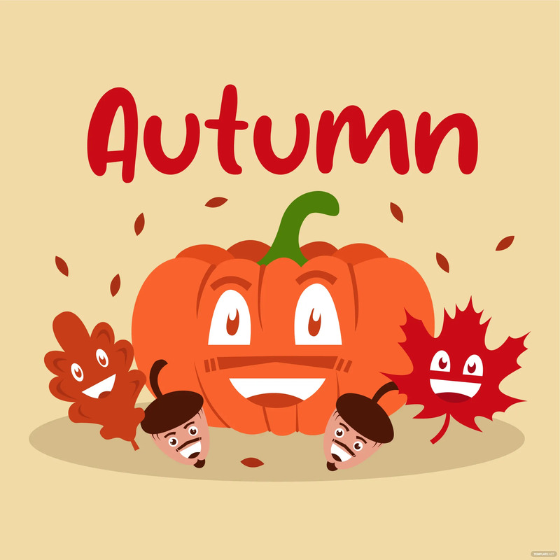 autumn cartoon vector ideas and examples