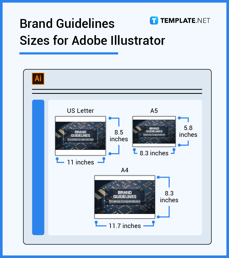 tag sizes illustrator free download template