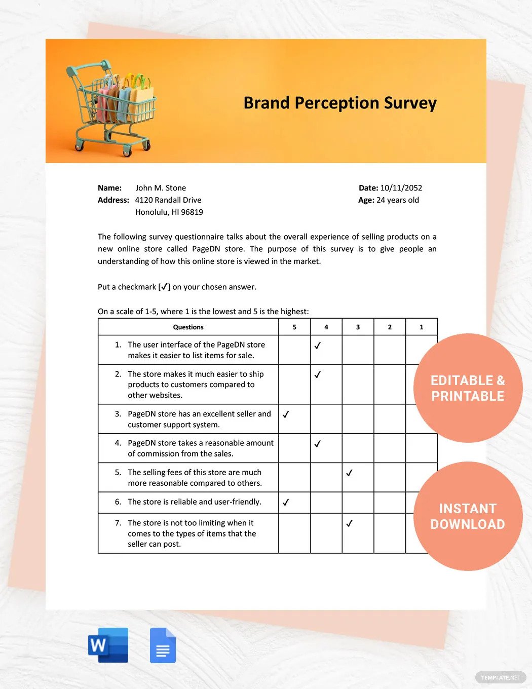 brand perception survey