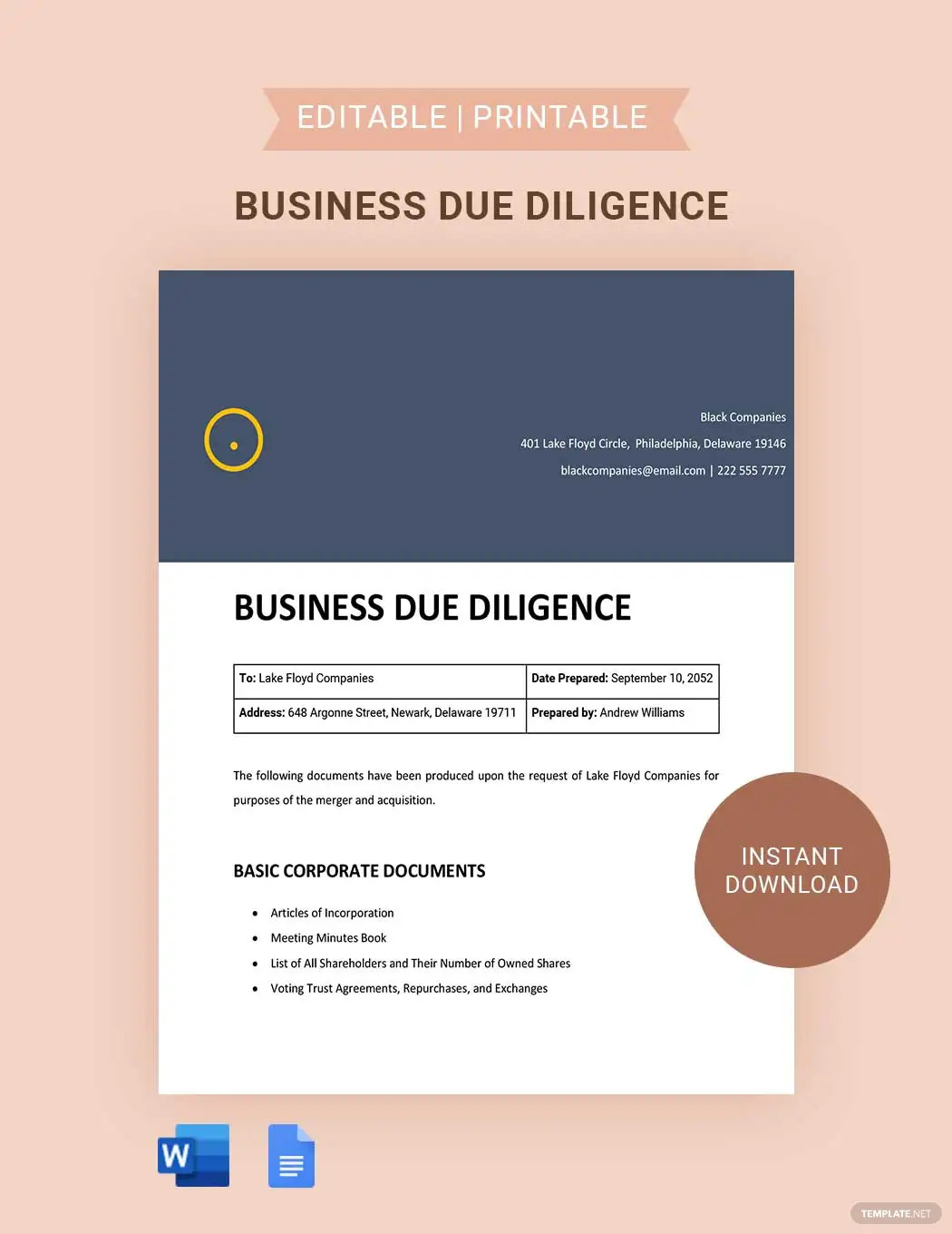 business due diligence