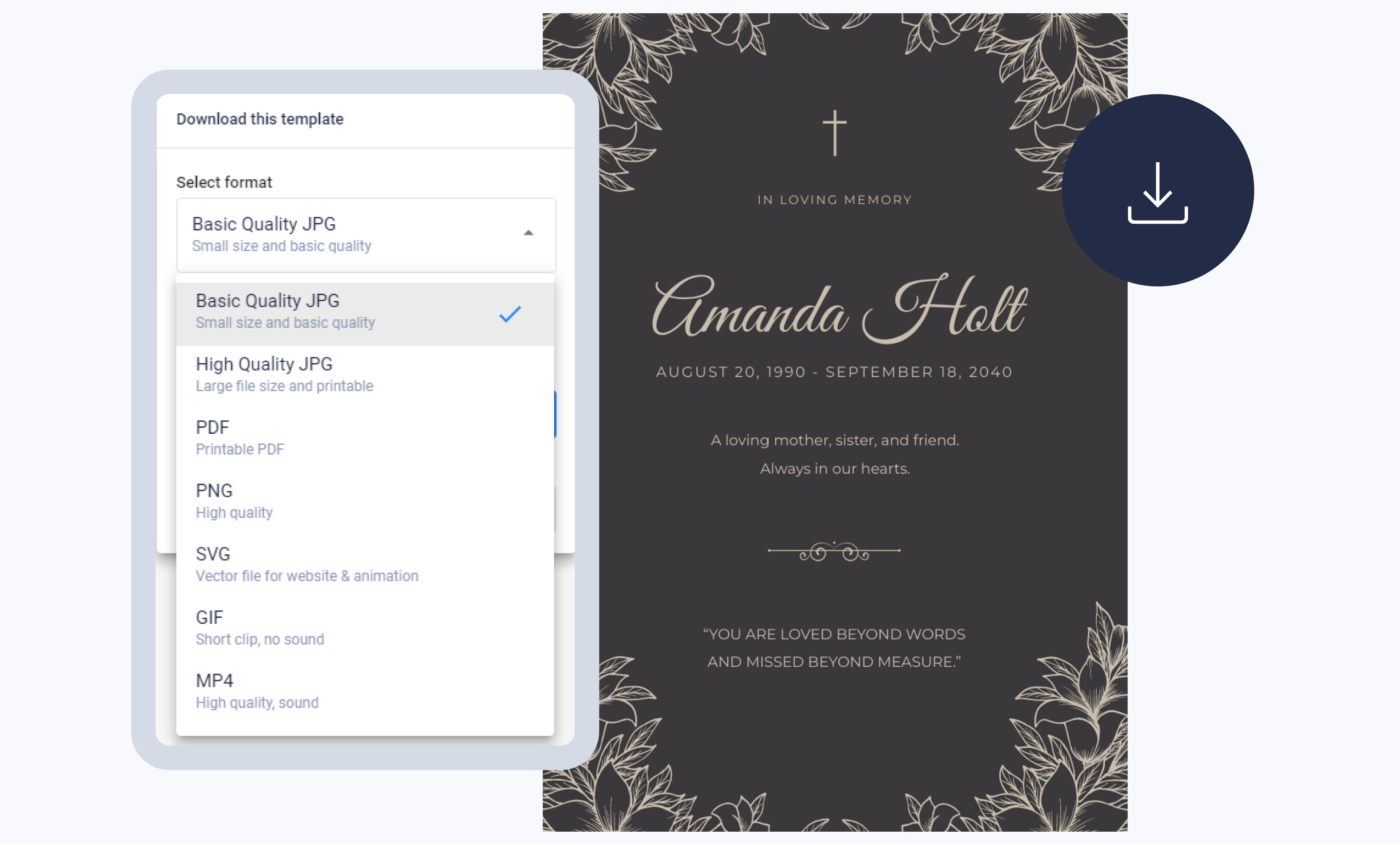 Funeral Card Maker Free, Creator, Generator, Edit Online Free & Premium Templates