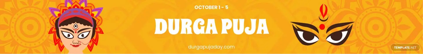 durga puja website banner ideas examples