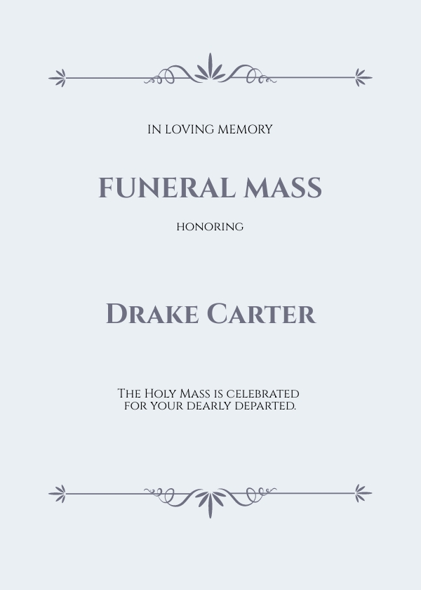 Funeral Card Maker Free, Creator, Generator, Edit Online Free & Premium Templates