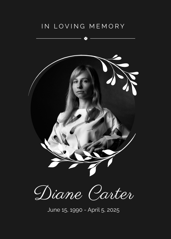 Funeral Card Maker Free, Creator, Generator, Edit Online Free & Premium Templates