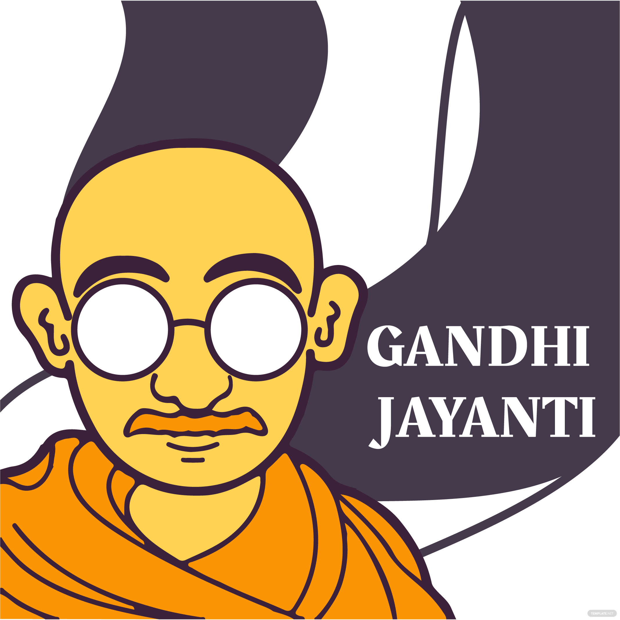 gandhi jayanti cartoon vector ideas examples