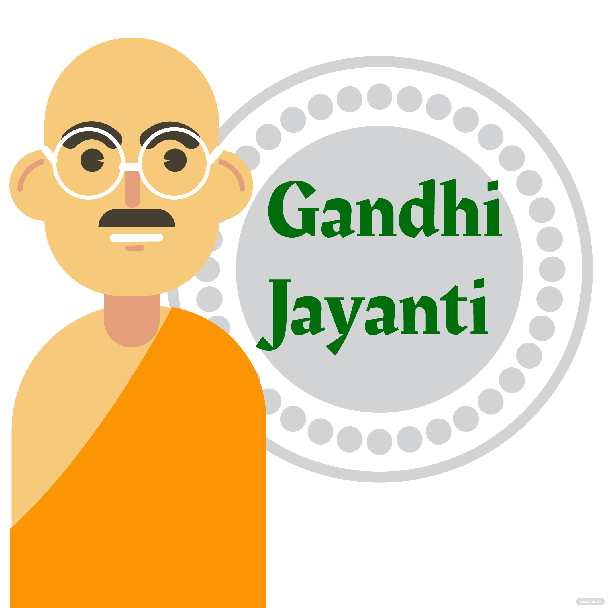 gandhi jayanti clipart vector ideas examples