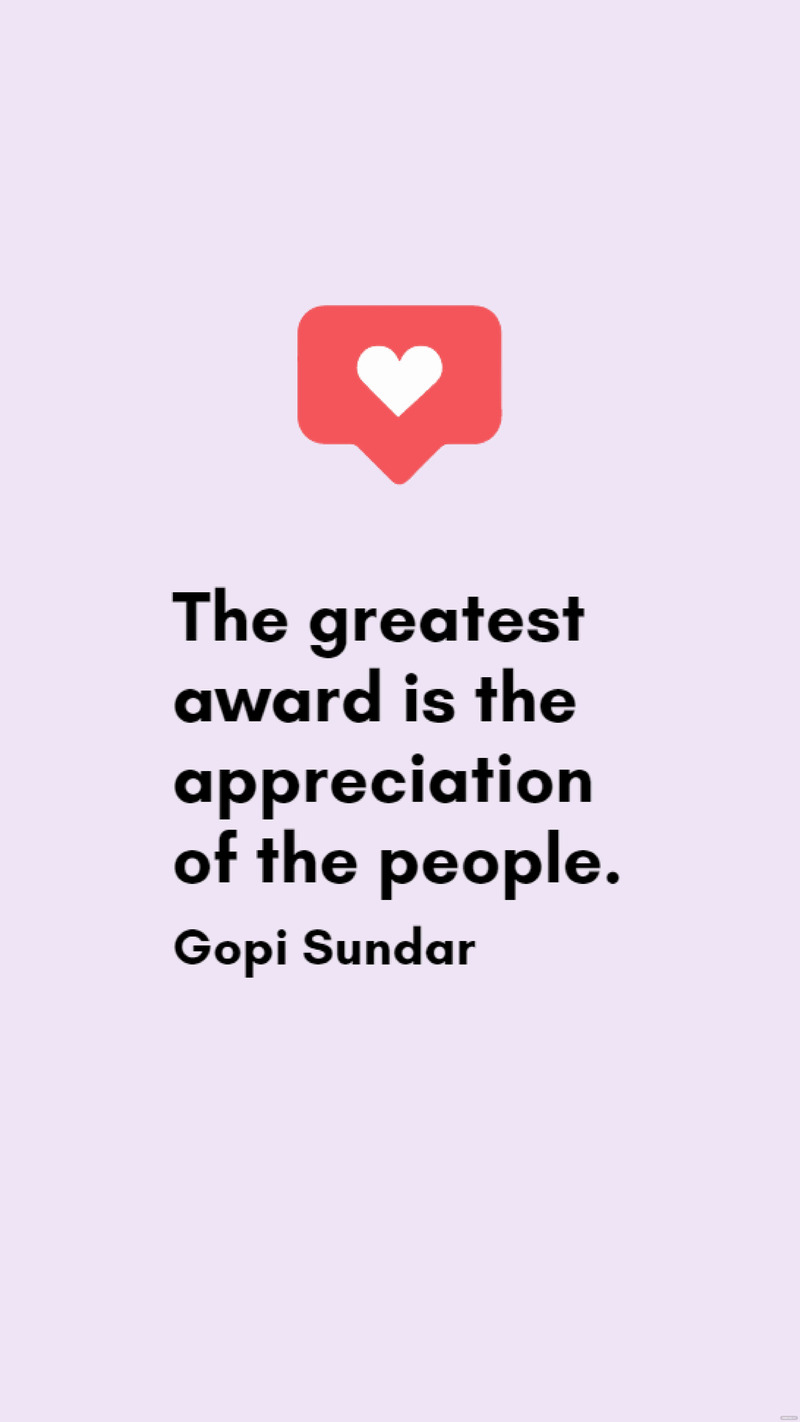 gopi sundar appreciation quotes ideas and examples