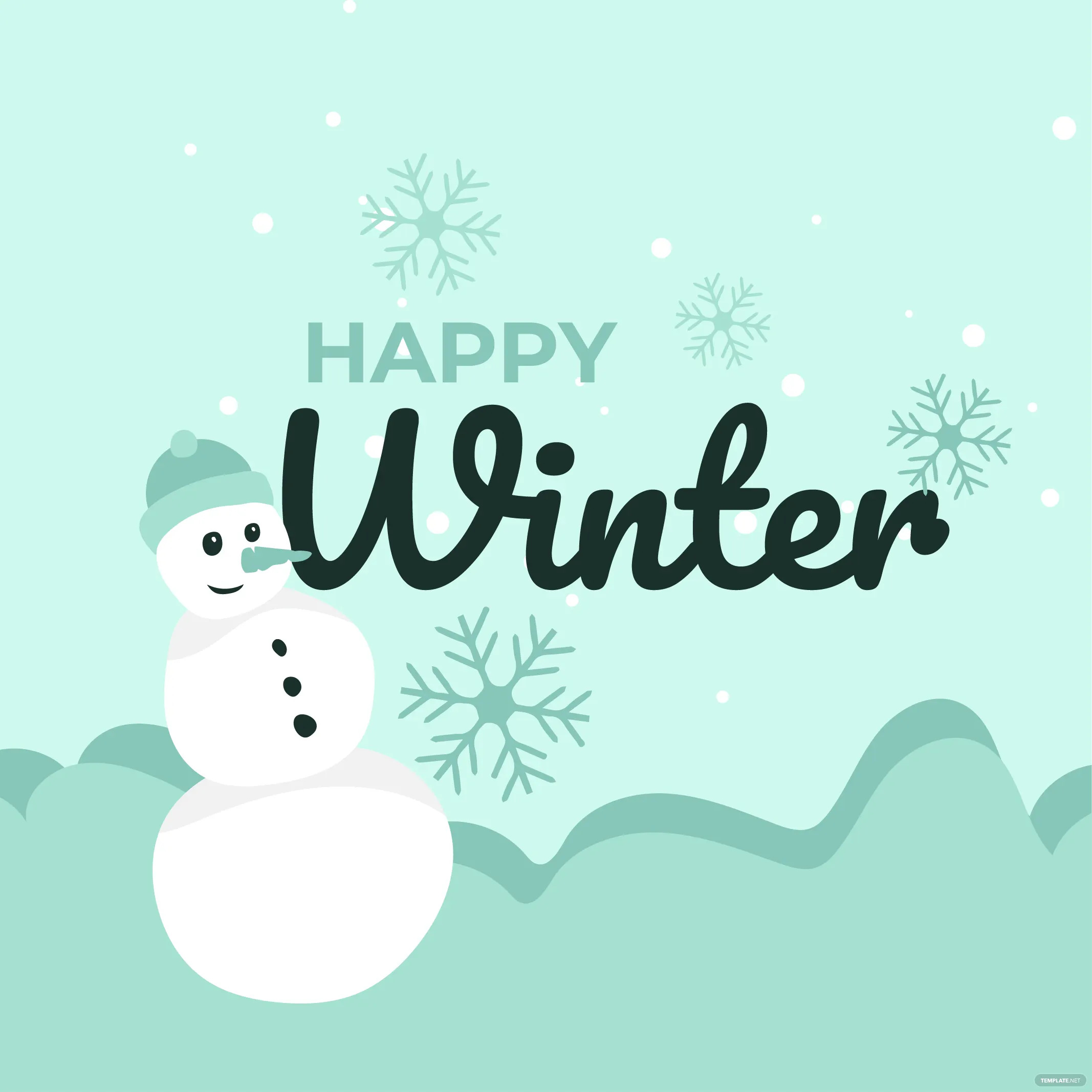 happy winter illustration ideas examples