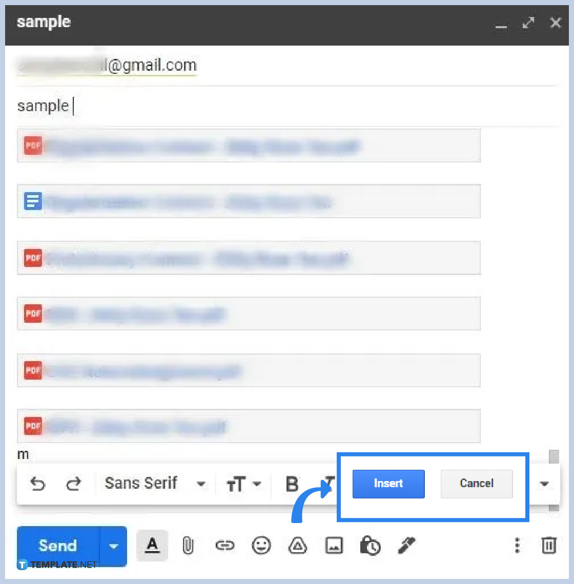 how to add google drive to email step