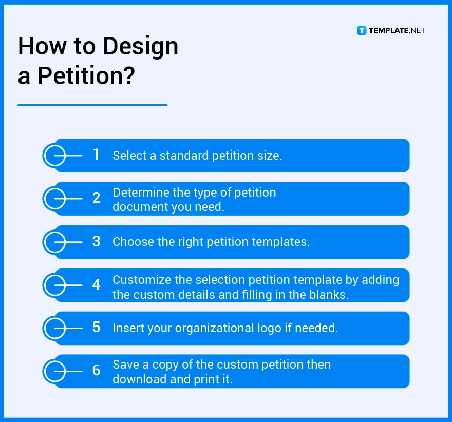 how to design a petition