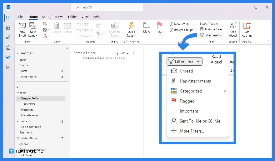how to filter microsoft outlook emails step