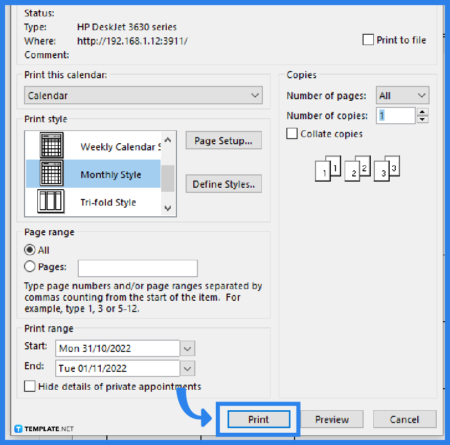 How to Print Microsoft Outlook Calendar