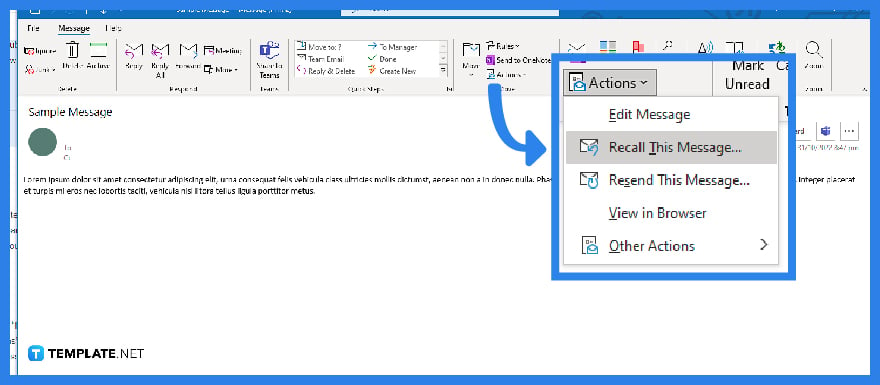 how to recall messages in microsoft outlook step