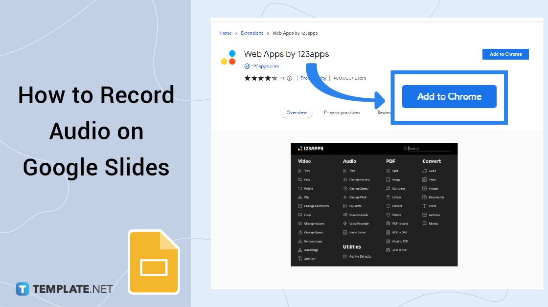 how to record google presentation with audio