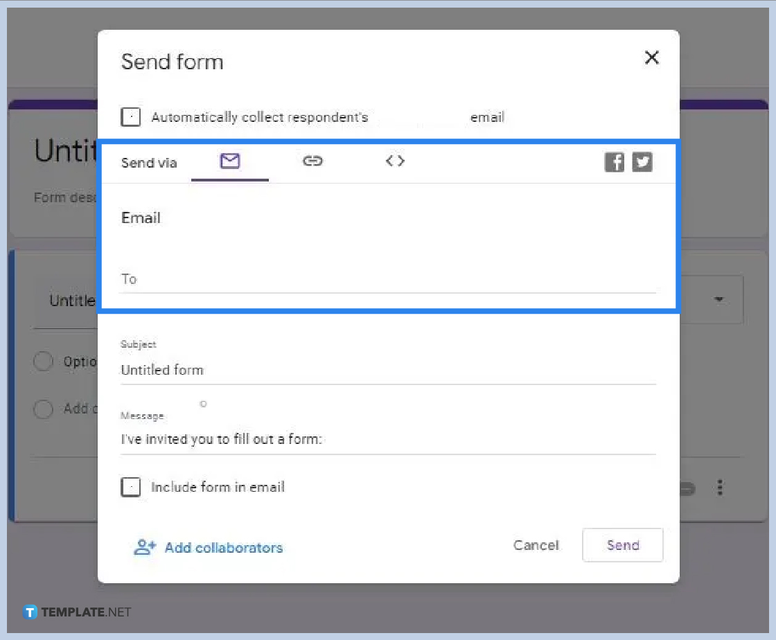 how to send multiple google forms in one email step