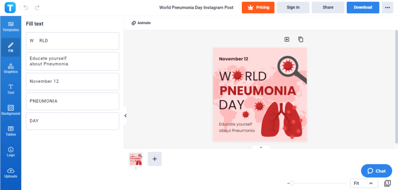 include a heartfelt message for world pneumonia day