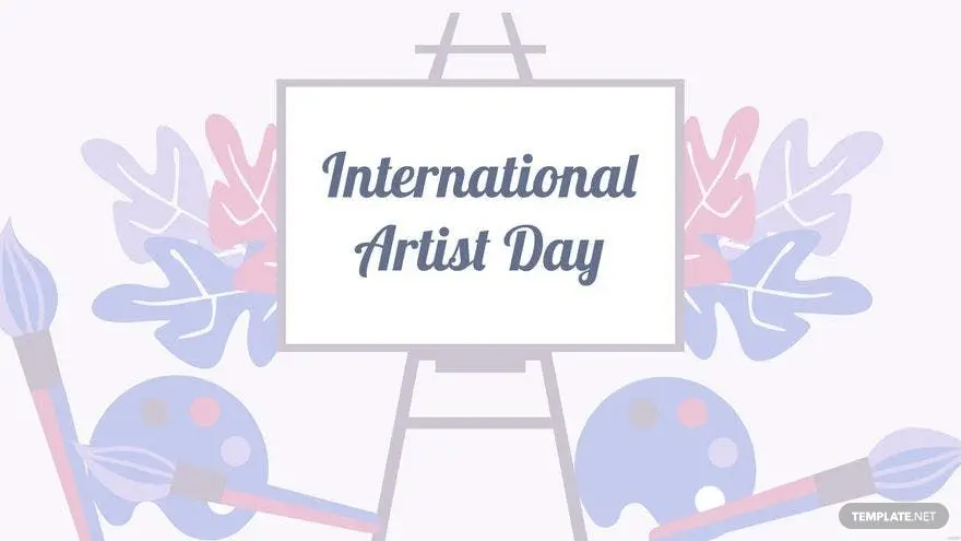 international artists day design background ideas and examples