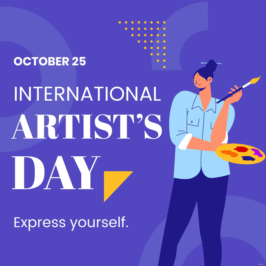 international artists day instagram post ideas and examples