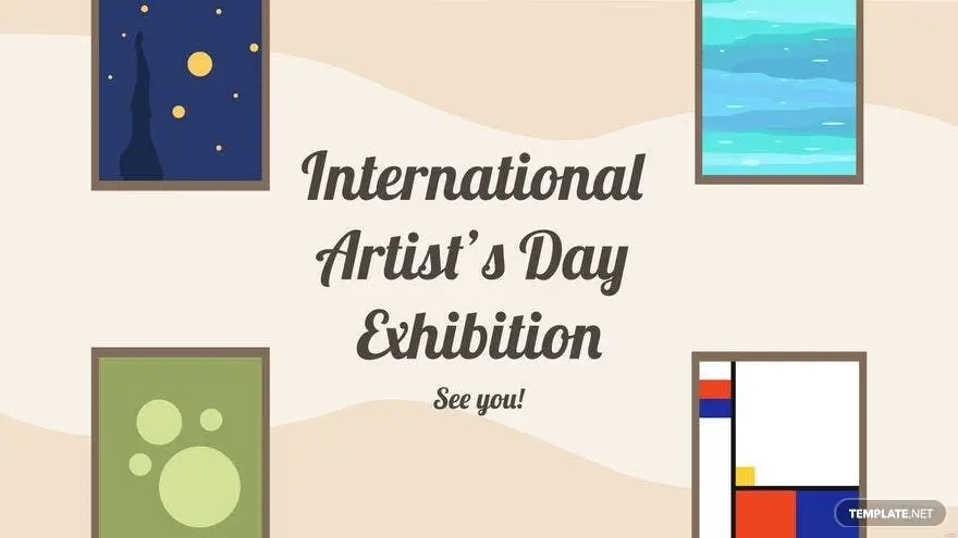 international artists day invitation background ideas and examples