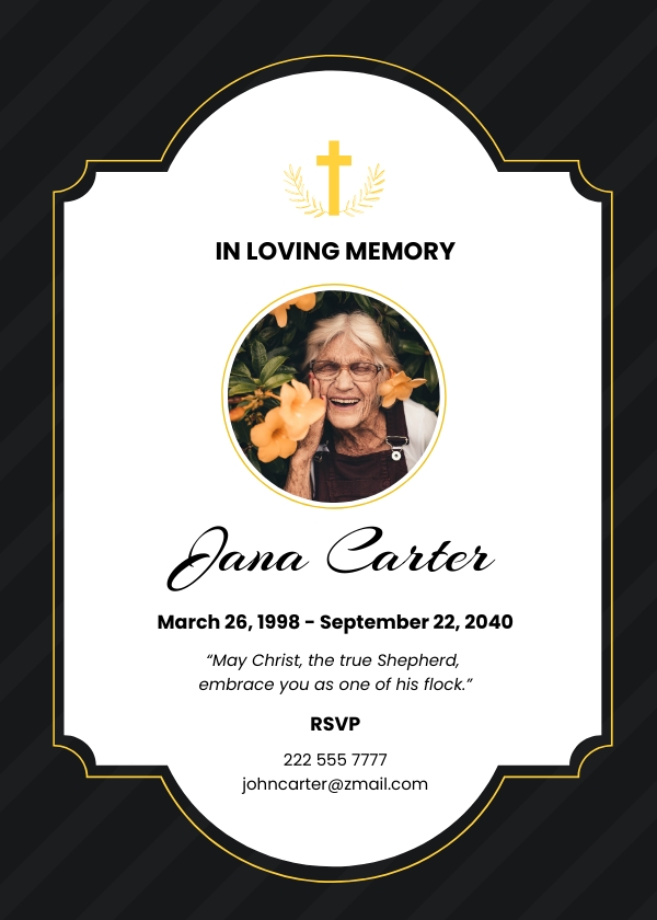 Funeral Card Maker Free, Creator, Generator, Edit Online Free