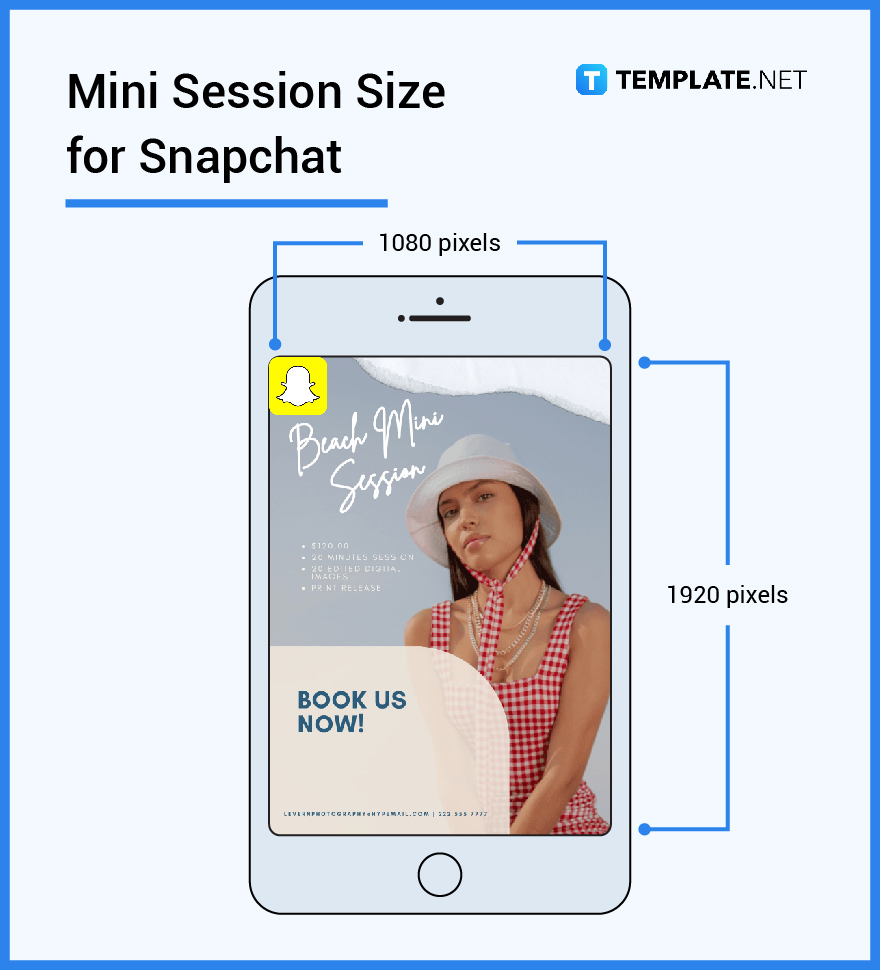 mini session size for snapchat