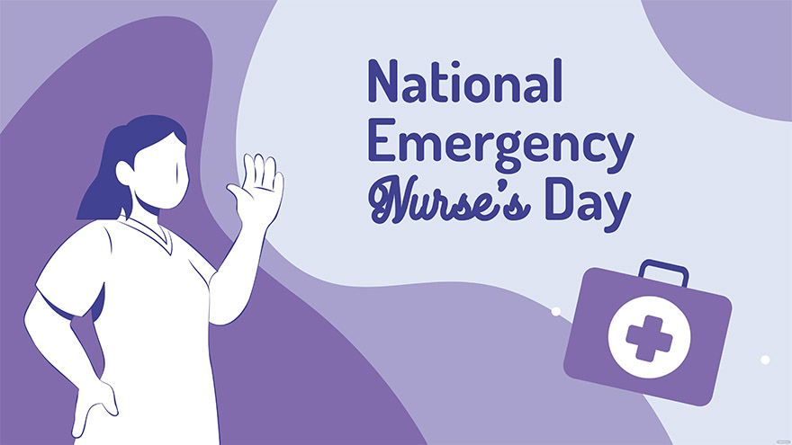 national emergency nurse’s day drawing background