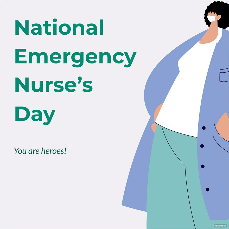 national-emergency-nurse’s-day-poster-vector