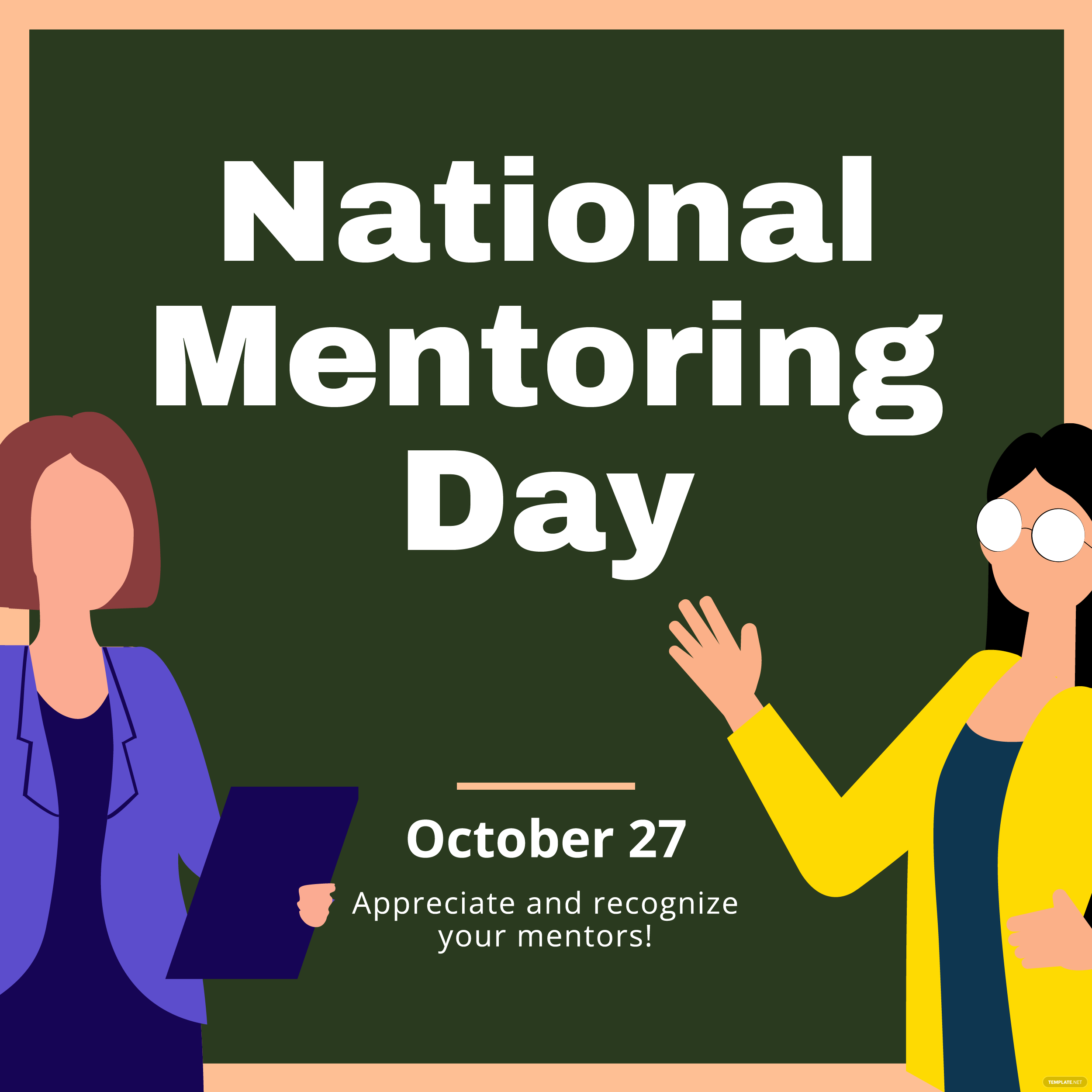 national mentoring day whatsapp post ideas and examples