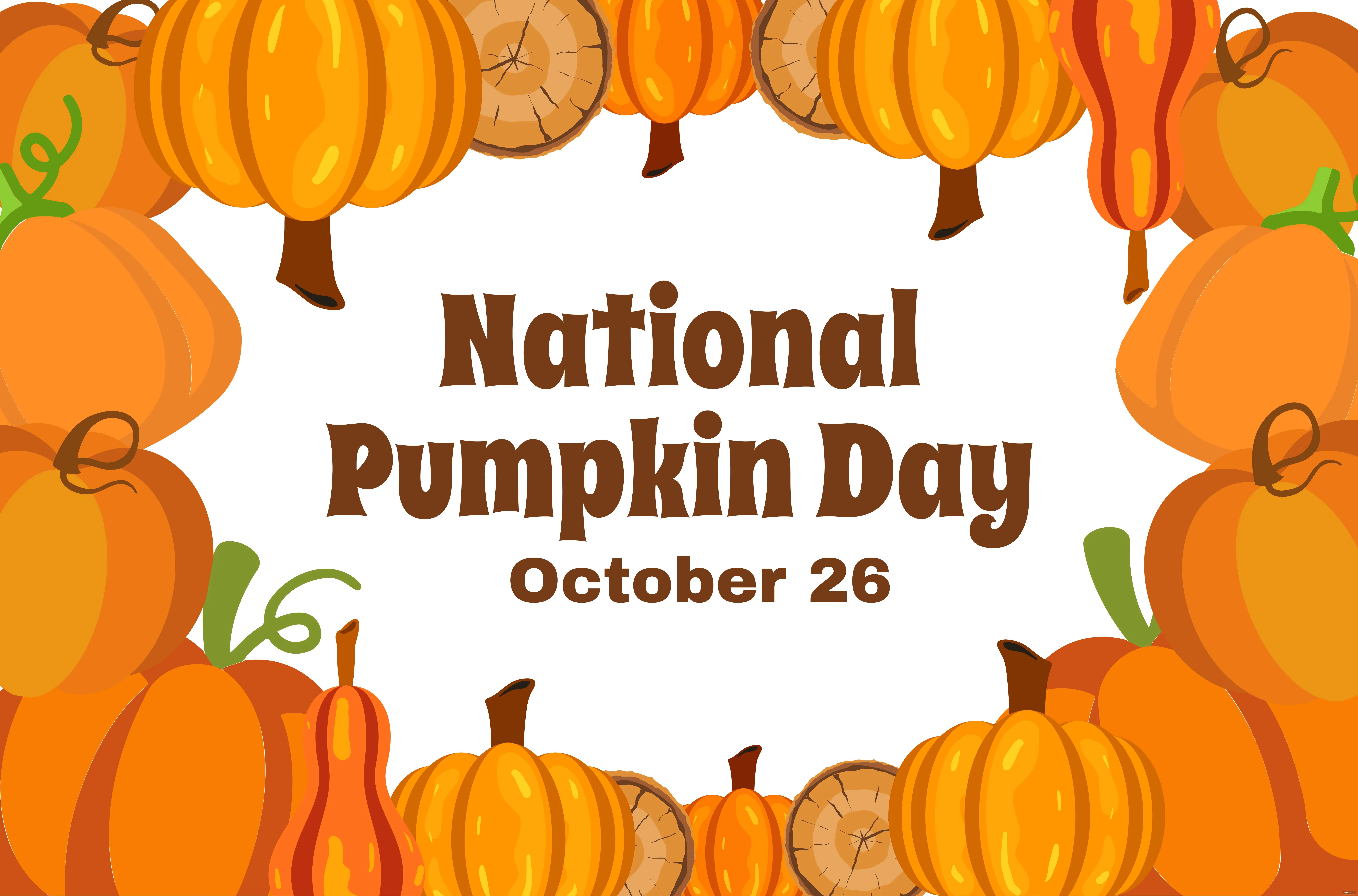 national pumpkin day banner ideas and examples