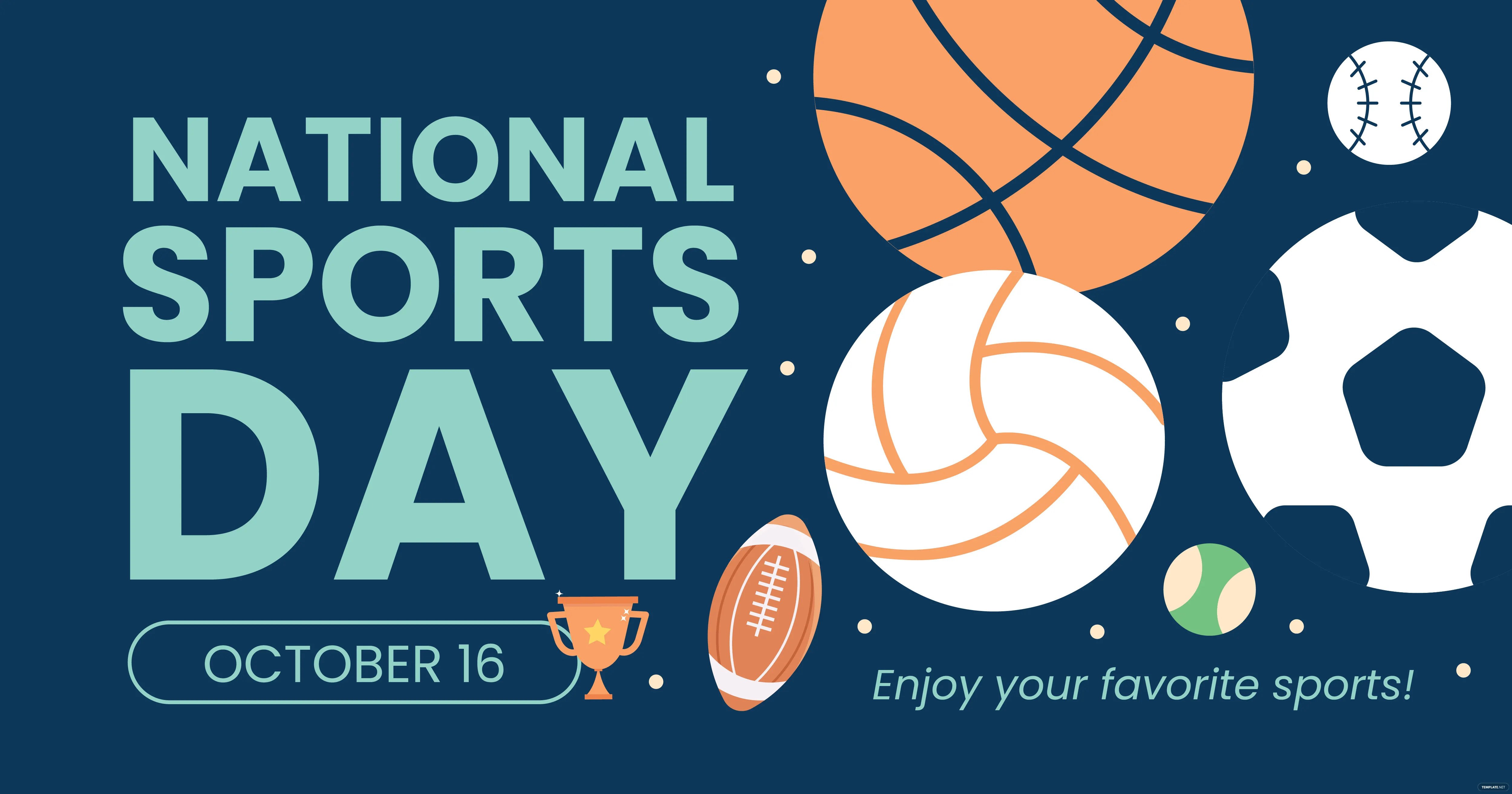 national sports day fb post ideas examples