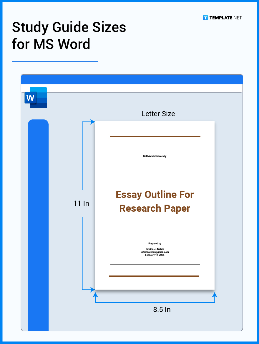 standard research paper size