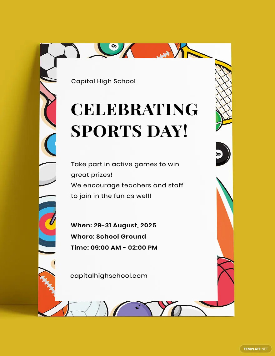 school sports day poster ideas examples