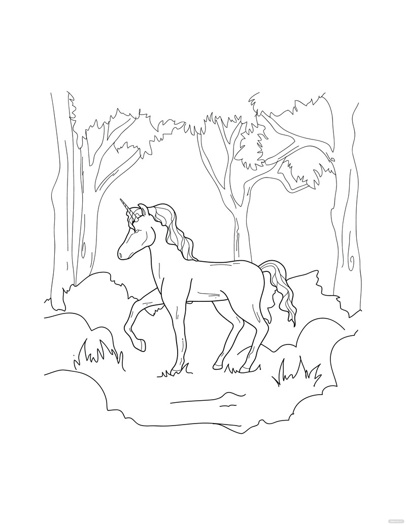 unicorn coloring pages