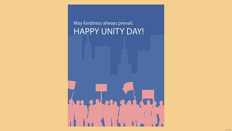 unity day greeting card background