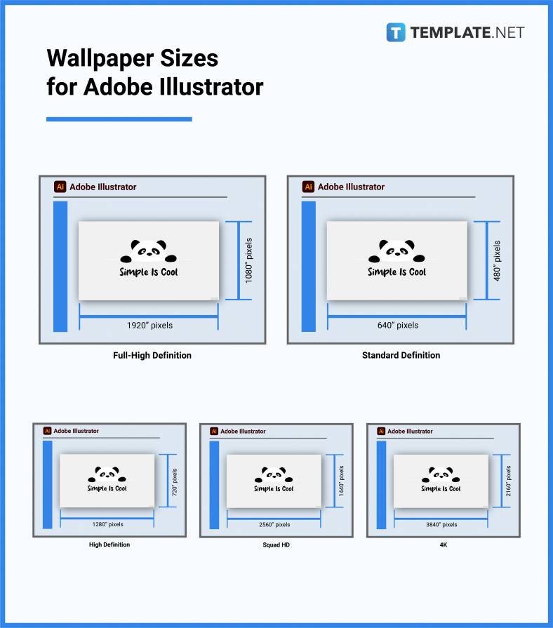 Standard Desktop Dimensions