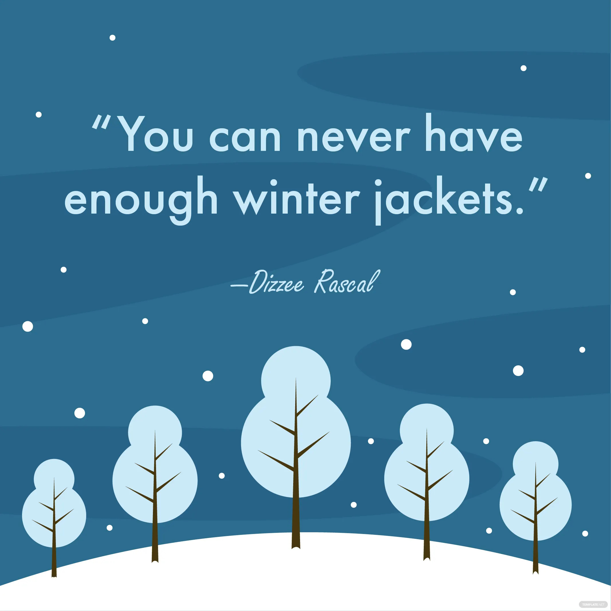winter quote vector ideas examples