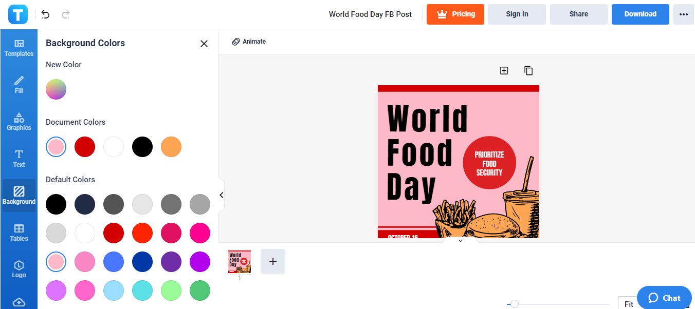 world food day fb post template net