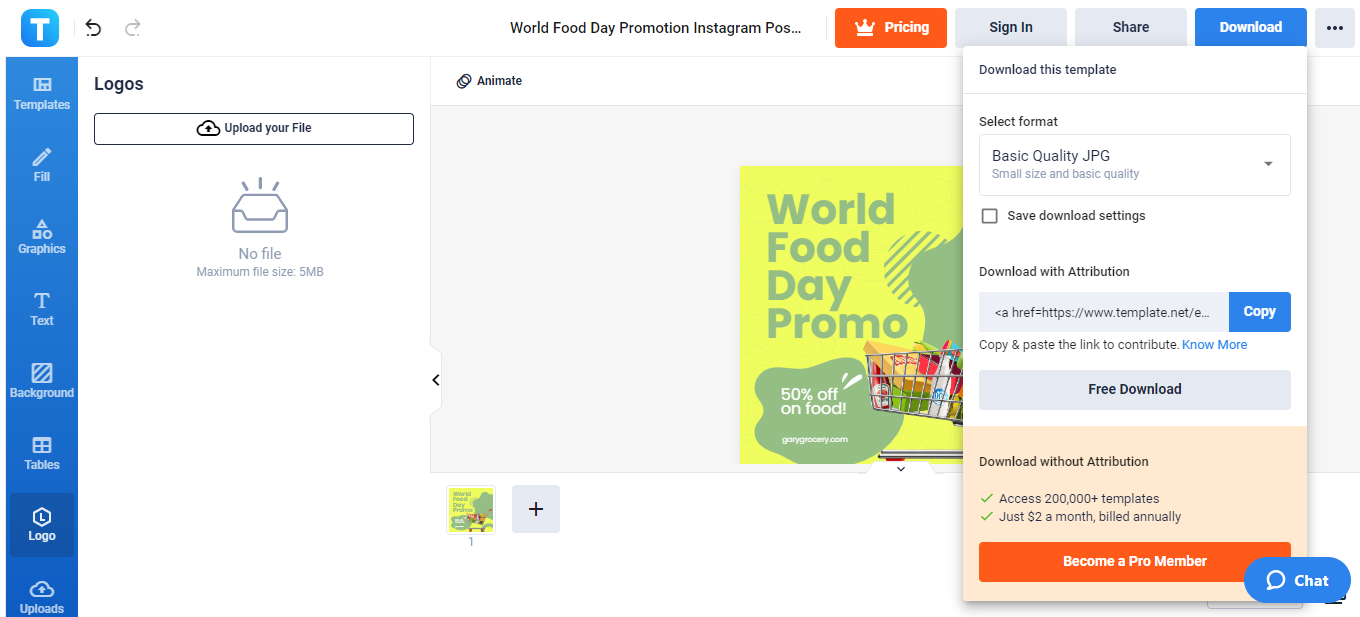 world food day promotion instagram post template template net