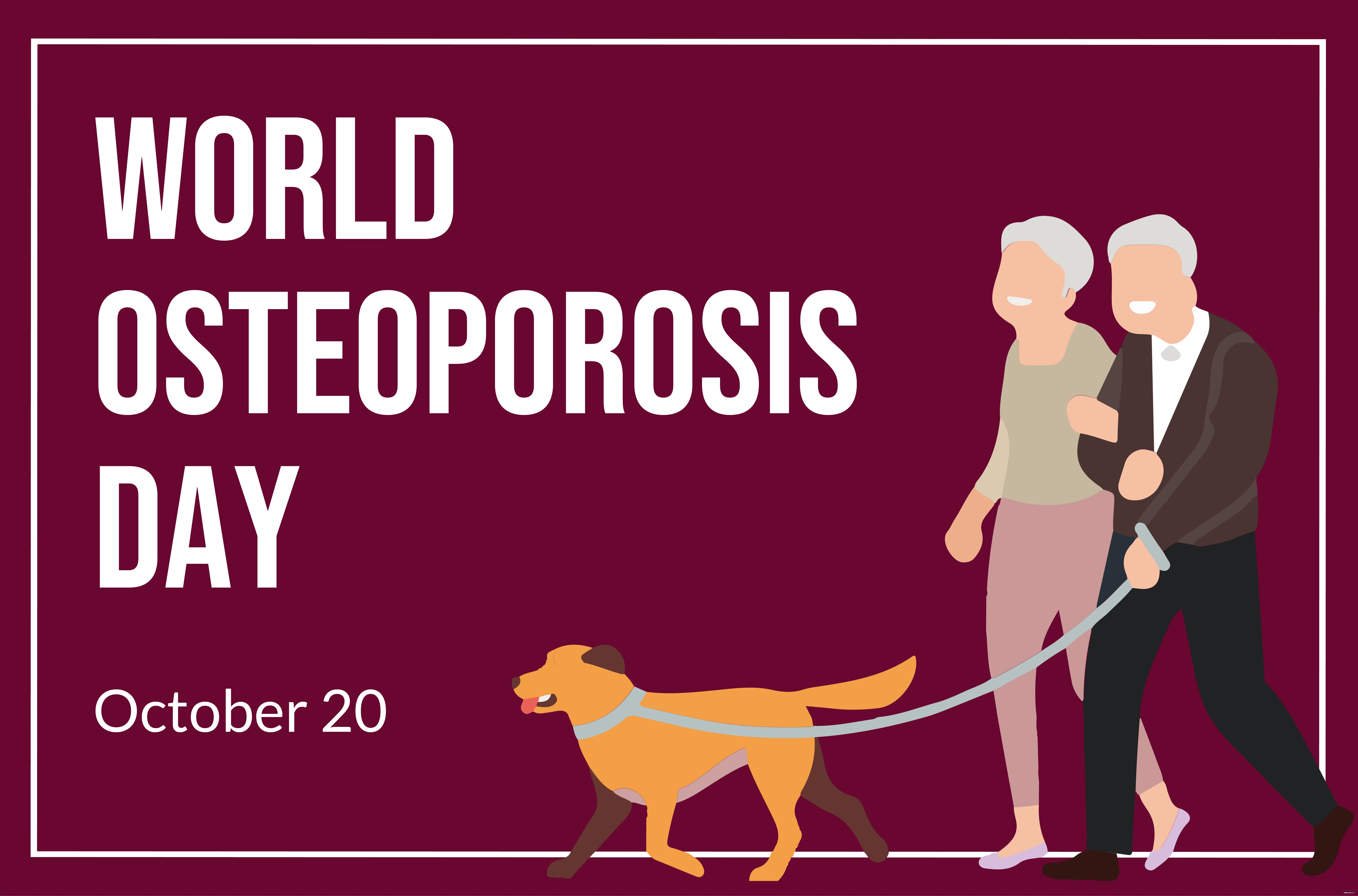 world osteoporosis day banner ideas examples
